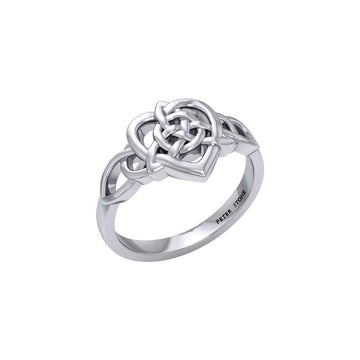 Celtic Heart And Triquetra Ring TRI2389 - Jewelry
